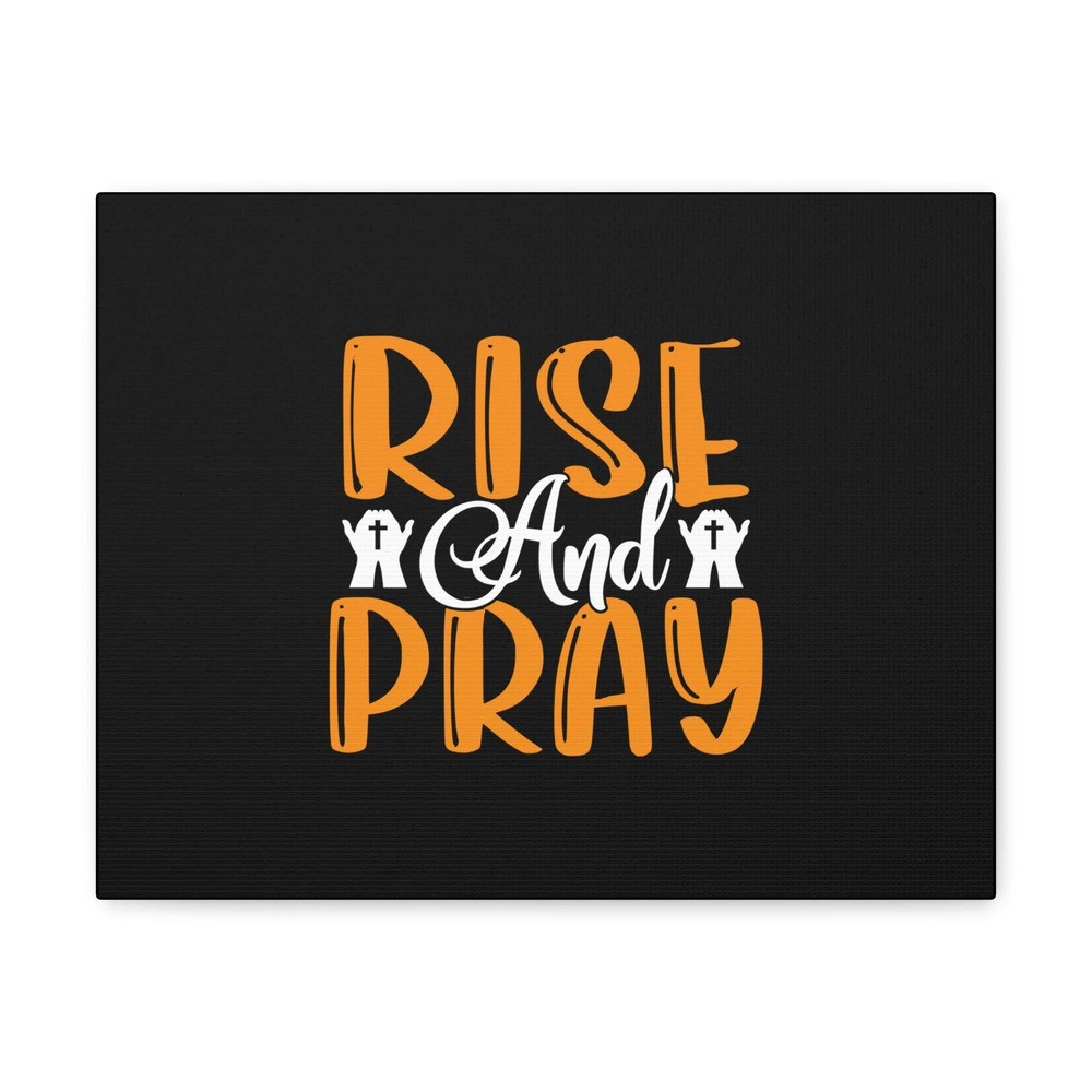 Scripture Walls Rise And Pray Mark 1:35 Orange Christian Wall Art Bible Verse
